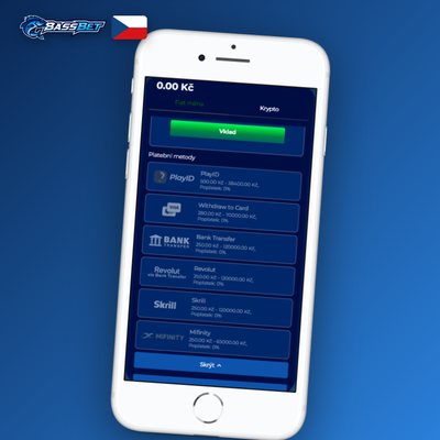 Bankovní převod pro vyšší výběry peněz v Bassbet Casino za 3–5 dní