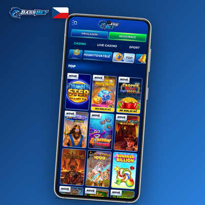 Biometrické přihlášení otiskem prstu do Bassbet Casino aplikace za jednu vteřinu