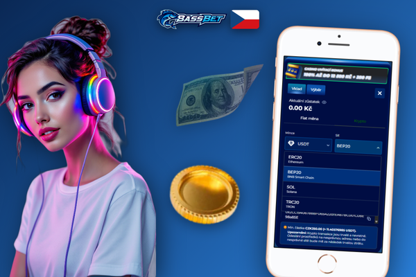 Blockchain potvrzení kryptoměnové transakce při vkladu v Bassbet Casino