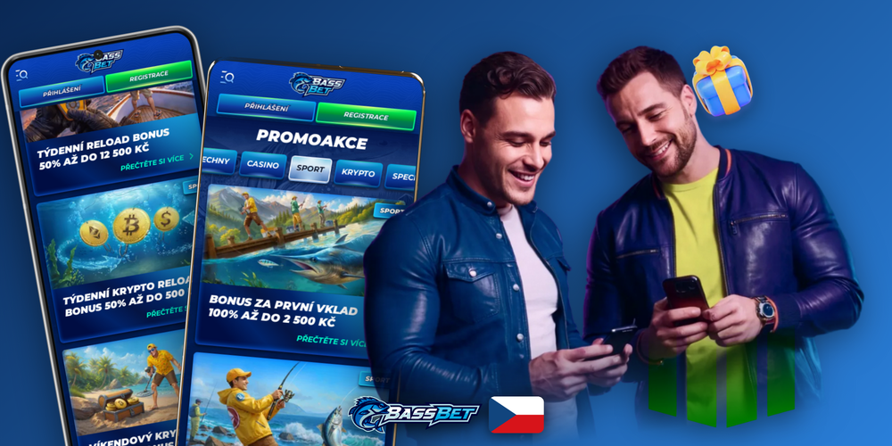 Bassbet Casino promo kód BASSCZ7 s nabídkou 100% bonusu a 200 free spinů na širokém banneru