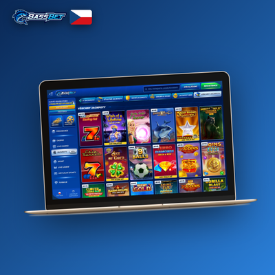 Plná herní knihovna Bassbet Casino pro počítač s přehlednou mřížkou slotů