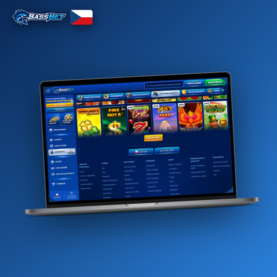 Živé casino Bassbet Casino pro počítač s ruletou a kartami ve vlastním okně