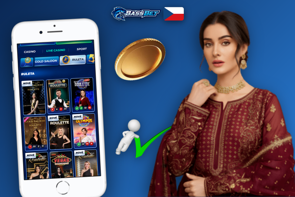 Okno live chatu v Bassbet Casino aplikaci s odpovědí operátora zákaznické podpory v češtině
