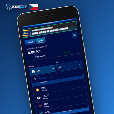 Obrazovka Bassbet Casino app s živými kurzy fotbalového zápasu a funkcí cash-out