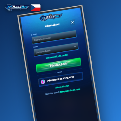 Bassbet Casino registrace jedním kliknutím — kurzor na tlačítku rychlého přihlášení