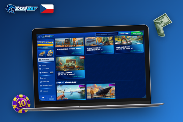 Detail registračního formuláře Bassbet Casino se zadaným bonus kódem BASSCZ7